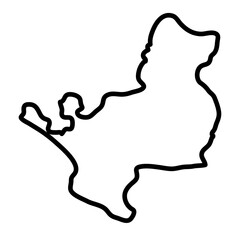 Montserrado map illustration