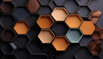 Hexagon images, hexagon background, black hexagon wallpaper, Hexagonal geometry abstract photography polygons backstage honeycomb cube design (decoration) honey photography no one wallpaper