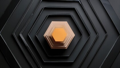 Obraz premium Hexagon images, hexagon background, black hexagon wallpaper, Hexagonal geometry abstract photography polygons backstage honeycomb cube design (decoration) honey photography no one wallpaper