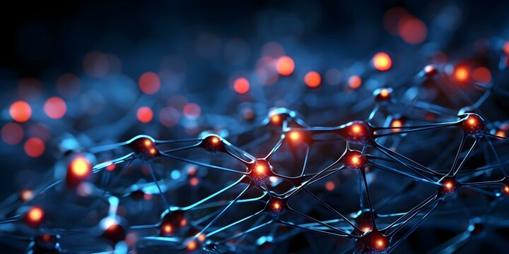 Neural network database flow in abstract cloud computing background. Concept Neural Networks, Database Flow, Abstract Cloud Computing Background
