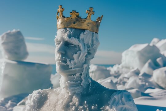 Ice king only the upper part of the body is visible