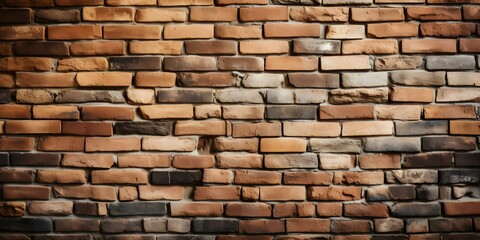 Obraz premium Perspective of a Brick Wall Background. Concept Brick Wall Textures, Urban Photography, Abstract Patterns