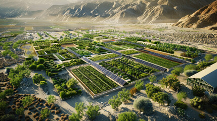 master plan of ultra modern farm in the desert 10