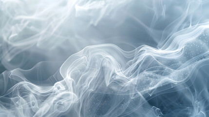 Obraz premium An abstract background with a smoky, ethereal texture. Use soft, swirling patterns in shades of gray, white, and pale blue to evoke the mysterious and transient nature of smoke drifting through