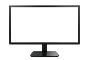 Black border digital screen display, cut out