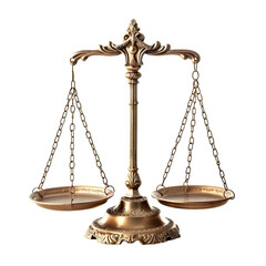 Scales of justice cut out