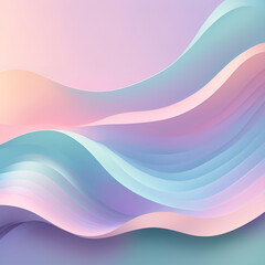 Fototapeta premium Pastel abstract 3d waves macro background