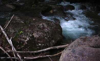 定山渓の白水川 / Shiramizu river in Jozankei
