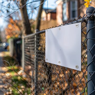 White coroplast signage