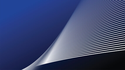 Blue gradient with curve line background for backdrop or presentation