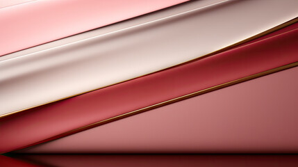 Close-up of a pink and gold wavy pattern with a smooth gradient and reflective surface