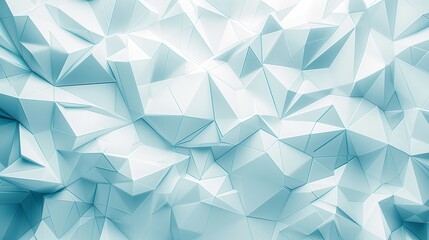 Fototapeta premium Beautiful Futuristic Geometric Background for Presentation, Textured Intricate 3D Wall in Light Blue and White Tones