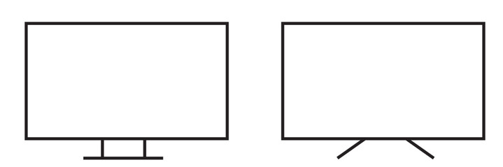 Fototapeta premium Tv vector design. flat tv icon. Home technology icon.