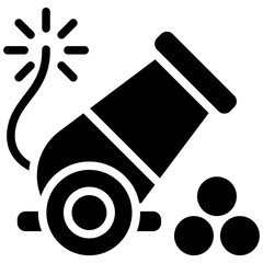 cannon solid icon