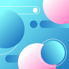 Minimal geometric background. Elements with gradient. The composition of dynamic shapes. Eps Vector