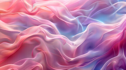 Fototapeta premium An abstract background with soft, flowing ribbons of color. Use smooth transitions and gentle curves to form a graceful, harmonious composition that evokes the fluidity of silk or the movement