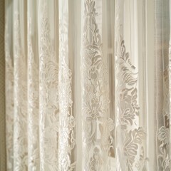 Elegant lace curtain pattern