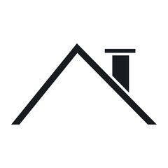 House Roof icon vector. Roof illustration sign. Housetop symbol. Carpet logo.