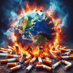 World No Tobacco Day illustration campaign