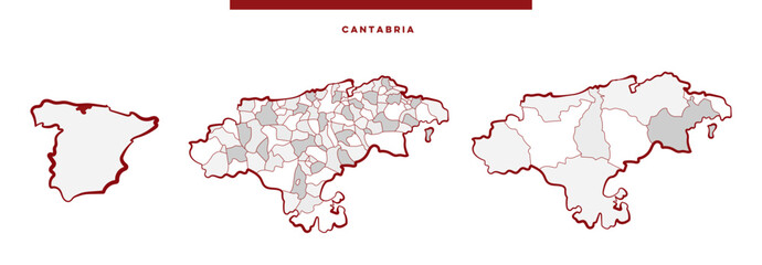 Cantabria Map - España © Jessica Paradis