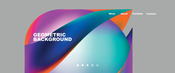 Colorful flowing shapes, wave lines with neon gradients. Vector Illustration For Wallpaper, Banner, Background, Card, Book Illustration, landing page