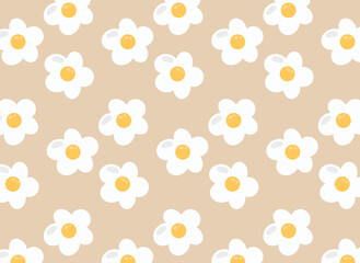 seamless background with flowers 