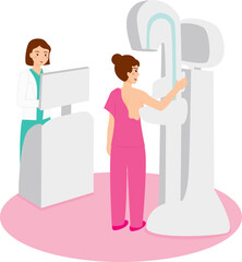 She had a mammogram.