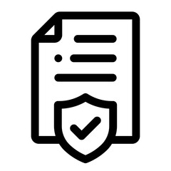 Data Protection Line Icon