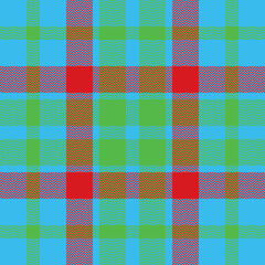 Plaid check pattern. Seamless fabric texture. Tartan textile print.