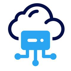 Obraz premium Cloud Computing Mixed Icon