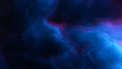 Space background. Nice clean colorful nebula with star field. 3D rendering  © ANDREI