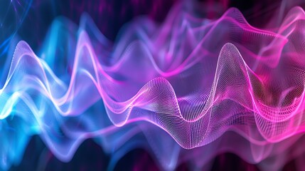 Sound waves visualization, focus on, acoustic patterns, surreal, overlay, abstract background backdrop
