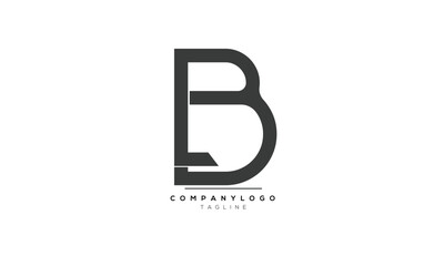 Alphabet letters Initials Monogram logo LB, LB INITIAL, LB letter