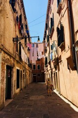 Narrow street in old port city