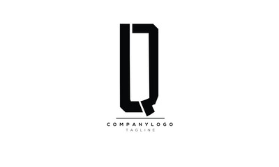 Alphabet letters Initials Monogram logo LQ, LQ INITIAL, LQ letter