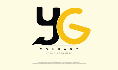 Alphabet letters Initials Monogram logo YG, YG INITIAL, YG letter
