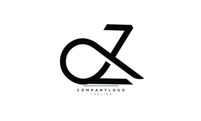 Alphabet letters Initials Monogram logo XZ, XZ INITIAL, XZ letter
