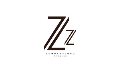Alphabet letters Initials Monogram logo ZZ, ZZ INITIAL, ZZ letter