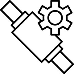 Optical Fiber Installation Icon