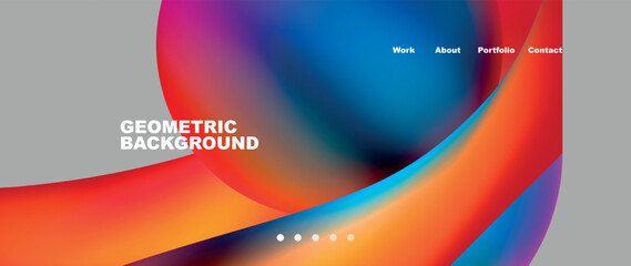 Dynamic flowing shapes concept design composition. Vector Illustration For Wallpaper, Banner, Background, Card, Book Illustration, landing page