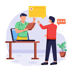 Appointment Booking Flat Illustrations 
