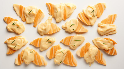 cheese chicken pareths slices