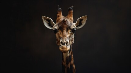 Naklejka premium African Giraffe An Artiodactyl Mammal