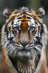 An endangered tiger species in its shrinking habitat.