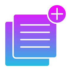 Fototapeta premium Add Notes Icon