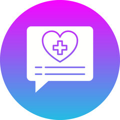 Fototapeta premium Daily Health App Icon