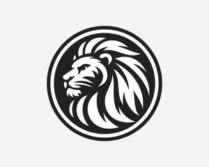 Lion modern logo, emblem design editable for your business. Vector illustration.