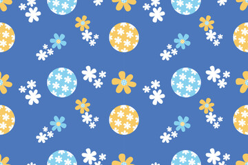 Floral seamless pattern, modern floral design for fabric, cotton, wallpaper, satin, gift wrap, carpet.