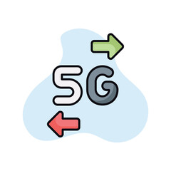 5g Data vector icon