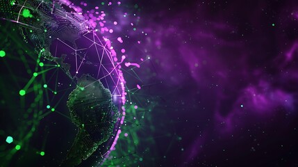 Fototapeta premium background illustration of globe with highlight region represent global business expansion